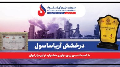 به گزارش فرصت رسانه به نقل از روابط عمومی شرکت پلیمر آریاساسول، آیین اختتامیه جشنواره نوآور برتر ایرانی روز گذشته (یکشنبه، ۲۹ شهریورماه ۱۴۰۴) به‌میزبانی دانشگاه صنعتی شریف و در محل دانشکده مهندسی انرژی برگزار شد.